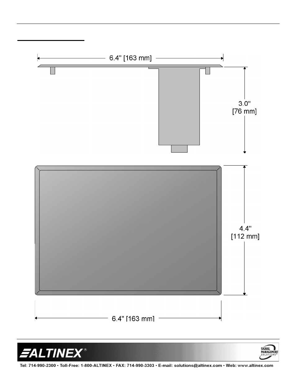 Designer solutions | Altinex Furniture Mount Interconnect Box SP107-101/101C User Manual | Page 8 / 10