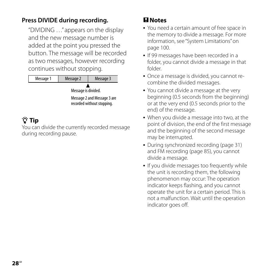 Sony ICD-UX71F User Manual | Page 28 / 112