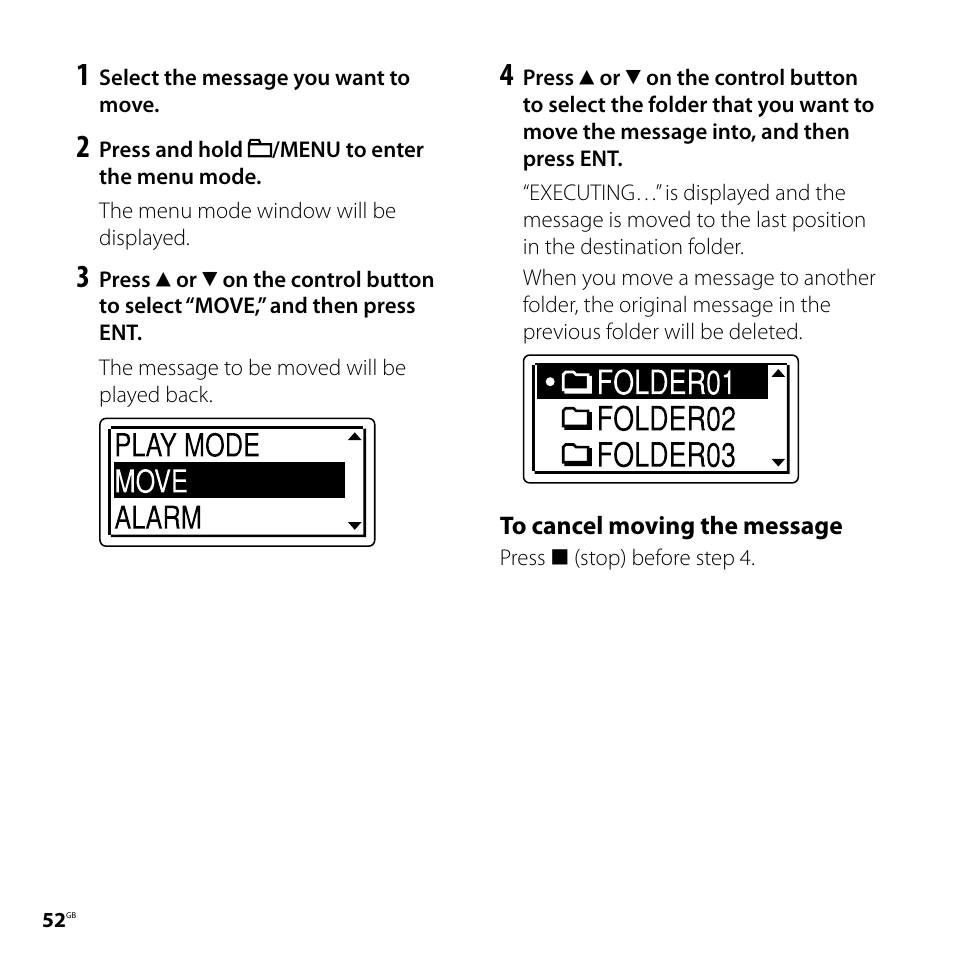Sony ICD-UX71F User Manual | Page 52 / 112