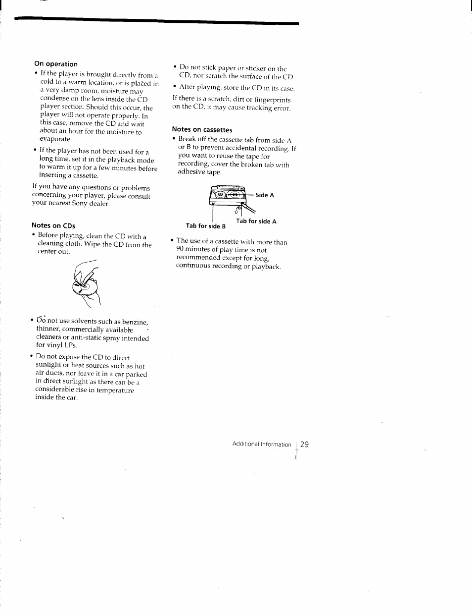 Sony CFD-980 User Manual | Page 29 / 34