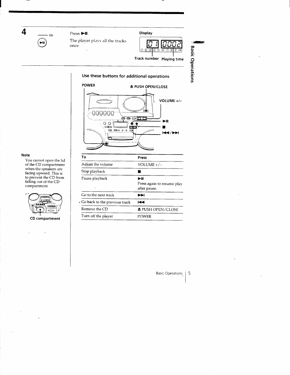 Sony CFD-980 User Manual | Page 5 / 34