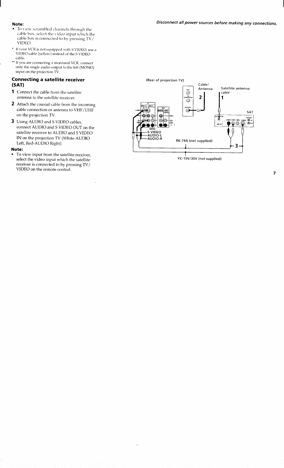 Sony KP 61S70 User Manual | Page 11 / 54