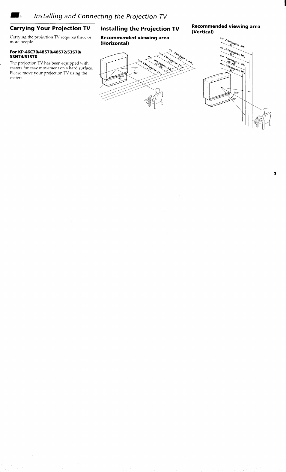 Sony KP 61S70 User Manual | Page 7 / 54