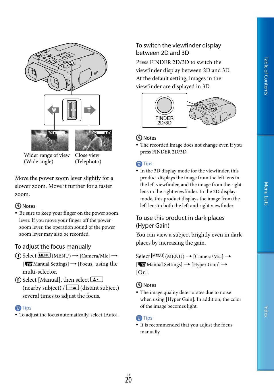 Sony DEV-50V User Manual | Page 20 / 90