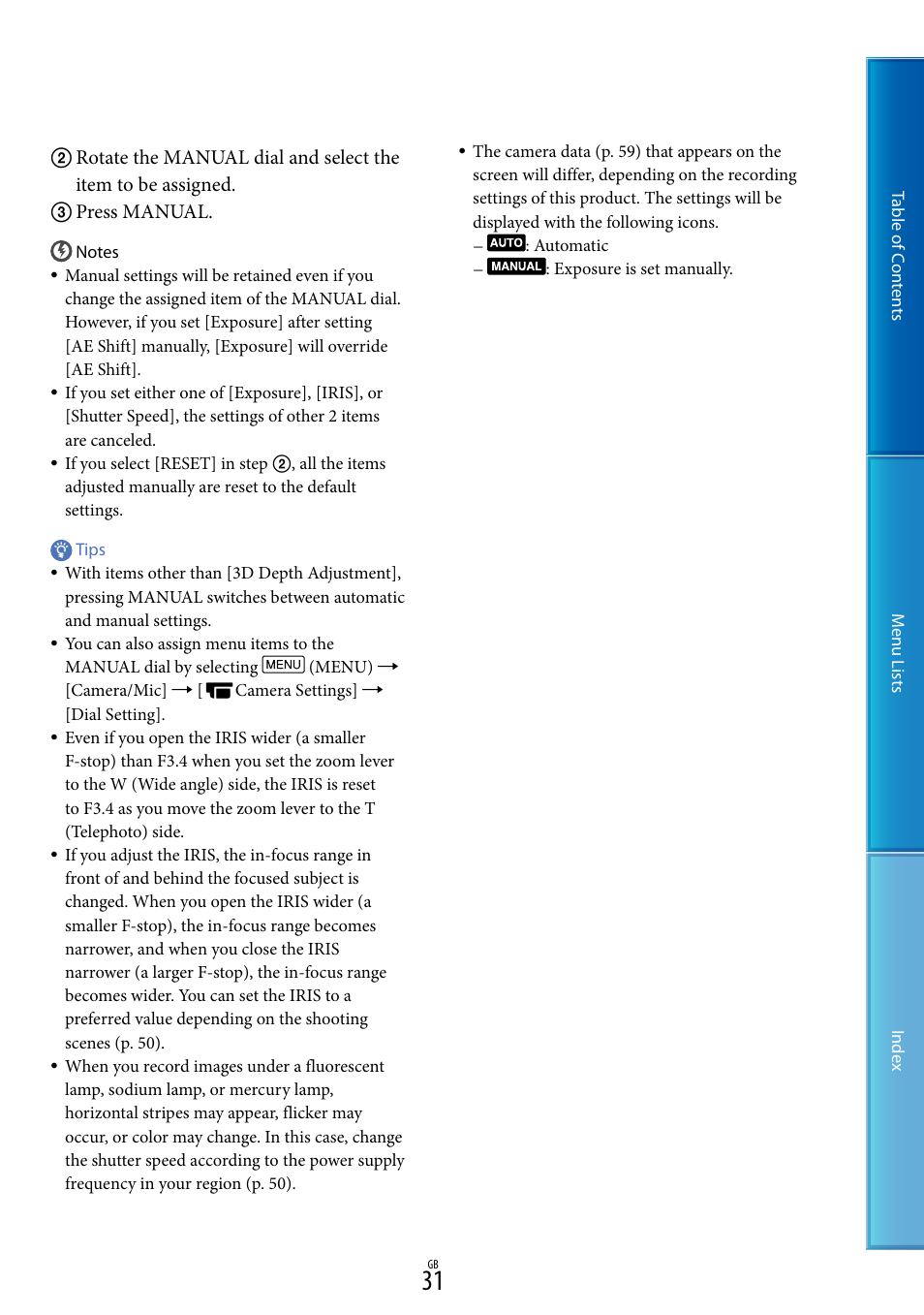 Sony DEV-50V User Manual | Page 31 / 90