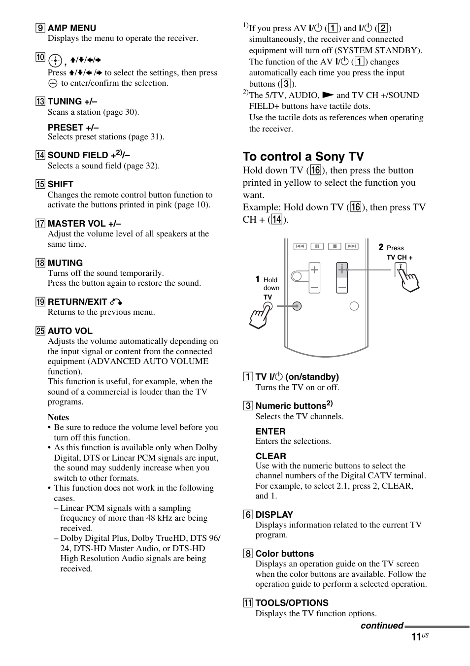 Sony HT-SS380 User Manual | Page 11 / 108