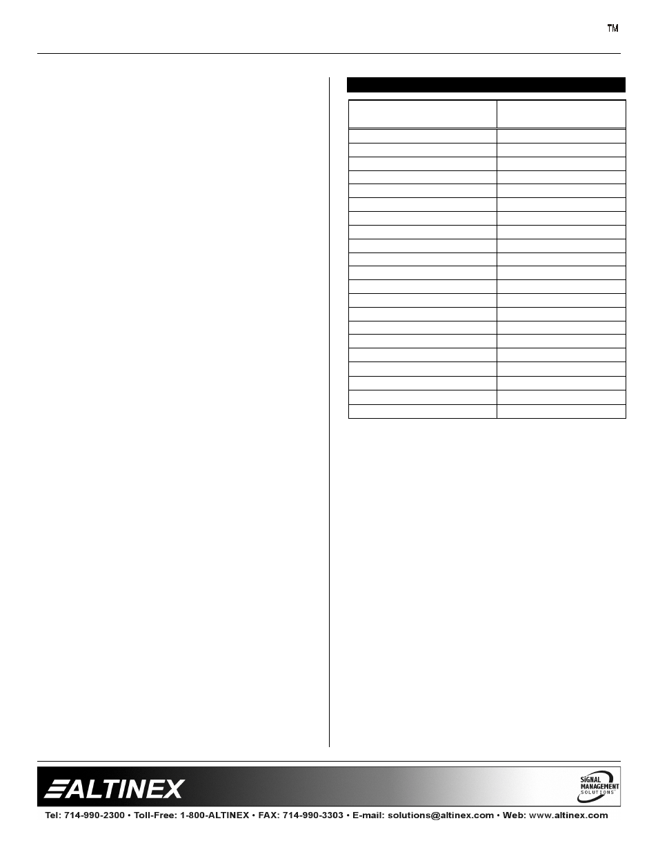 V-matrix | Altinex V-MATRIX VM2128ME User Manual | Page 4 / 8
