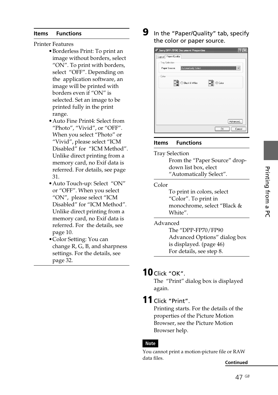 Sony DPP-FP70 User Manual | Page 47 / 84