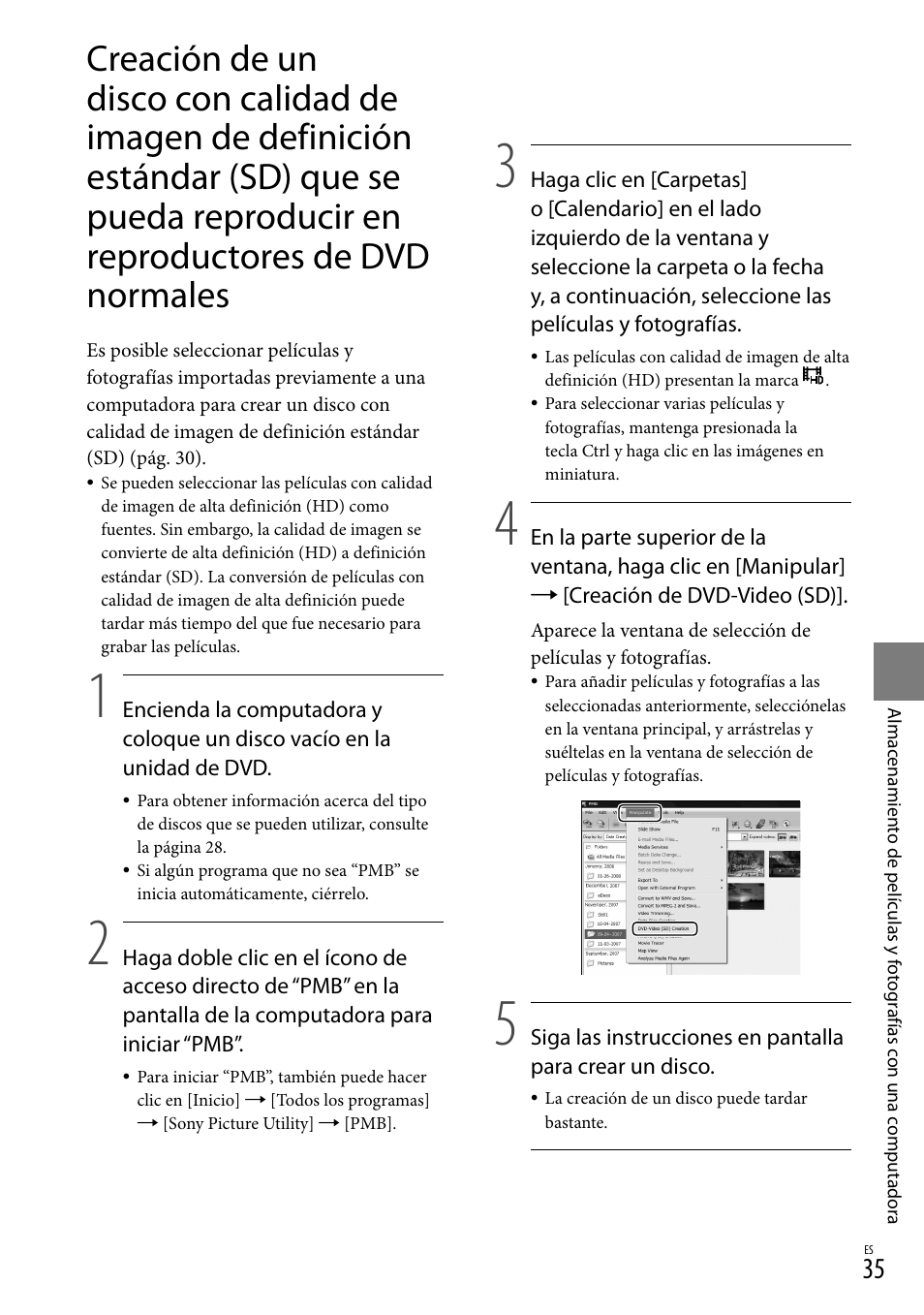 35) a p | Sony HDR-TG5V User Manual | Page 101 / 135