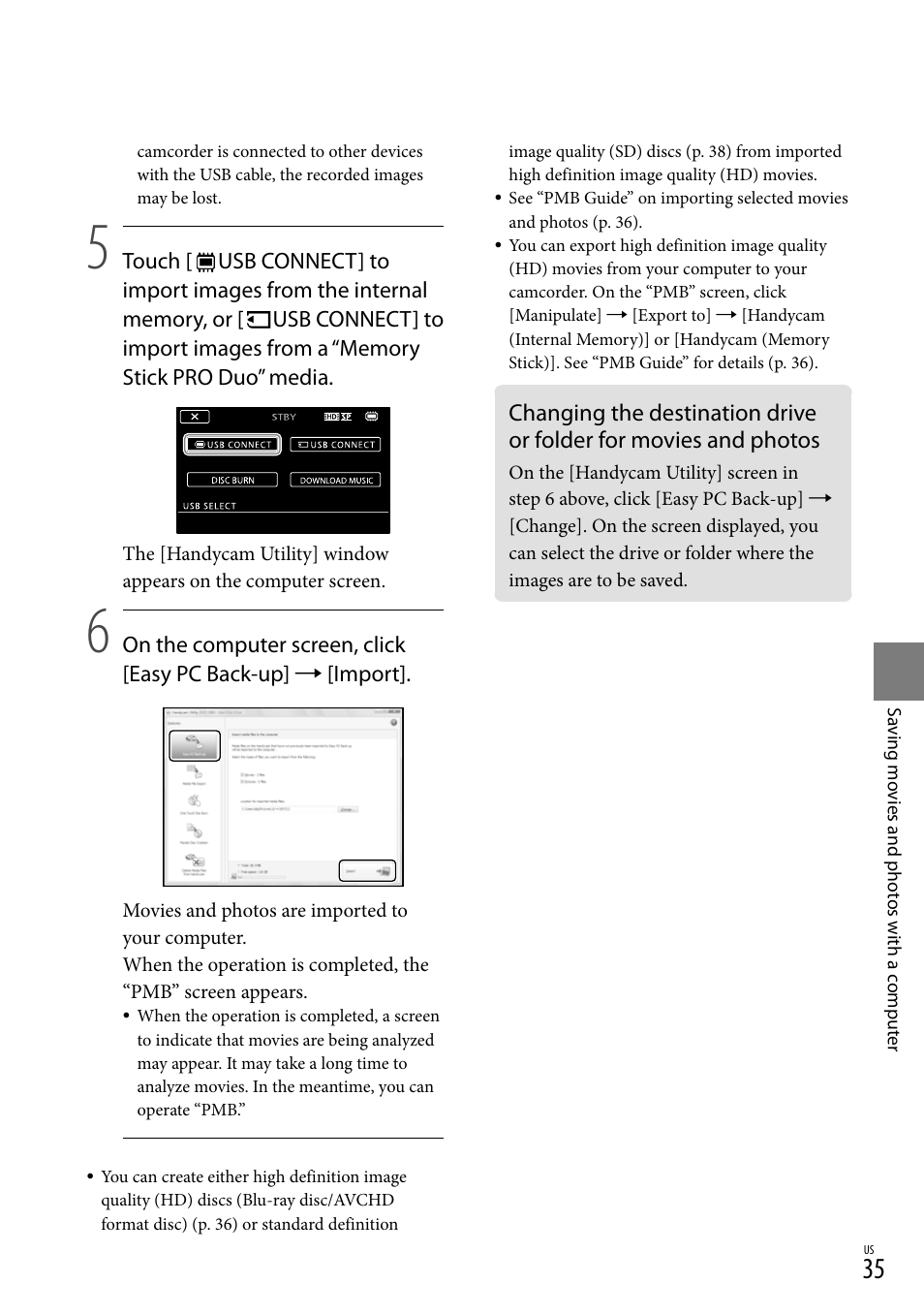 Sony HDR-TG5V User Manual | Page 35 / 135