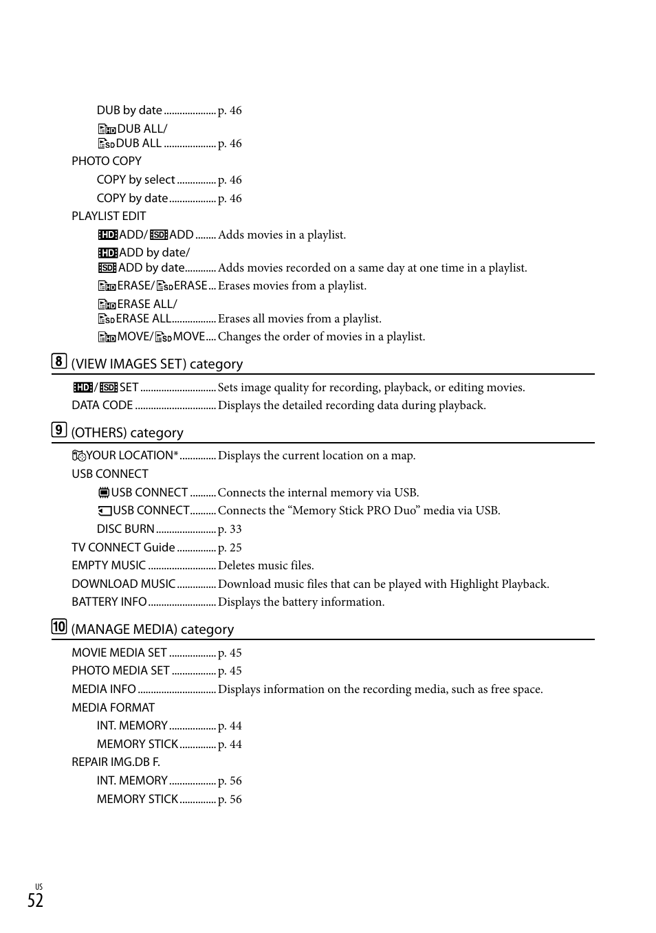 Sony HDR-TG5V User Manual | Page 52 / 135