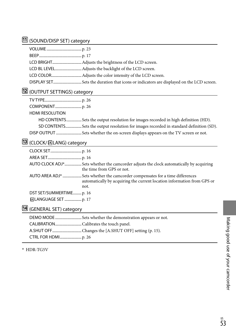 Sony HDR-TG5V User Manual | Page 53 / 135