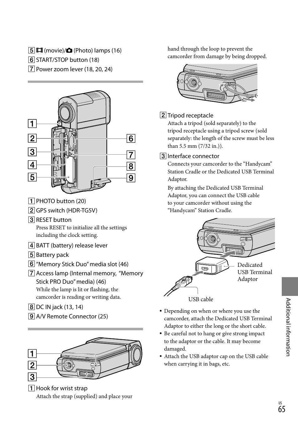 65) u | Sony HDR-TG5V User Manual | Page 65 / 135