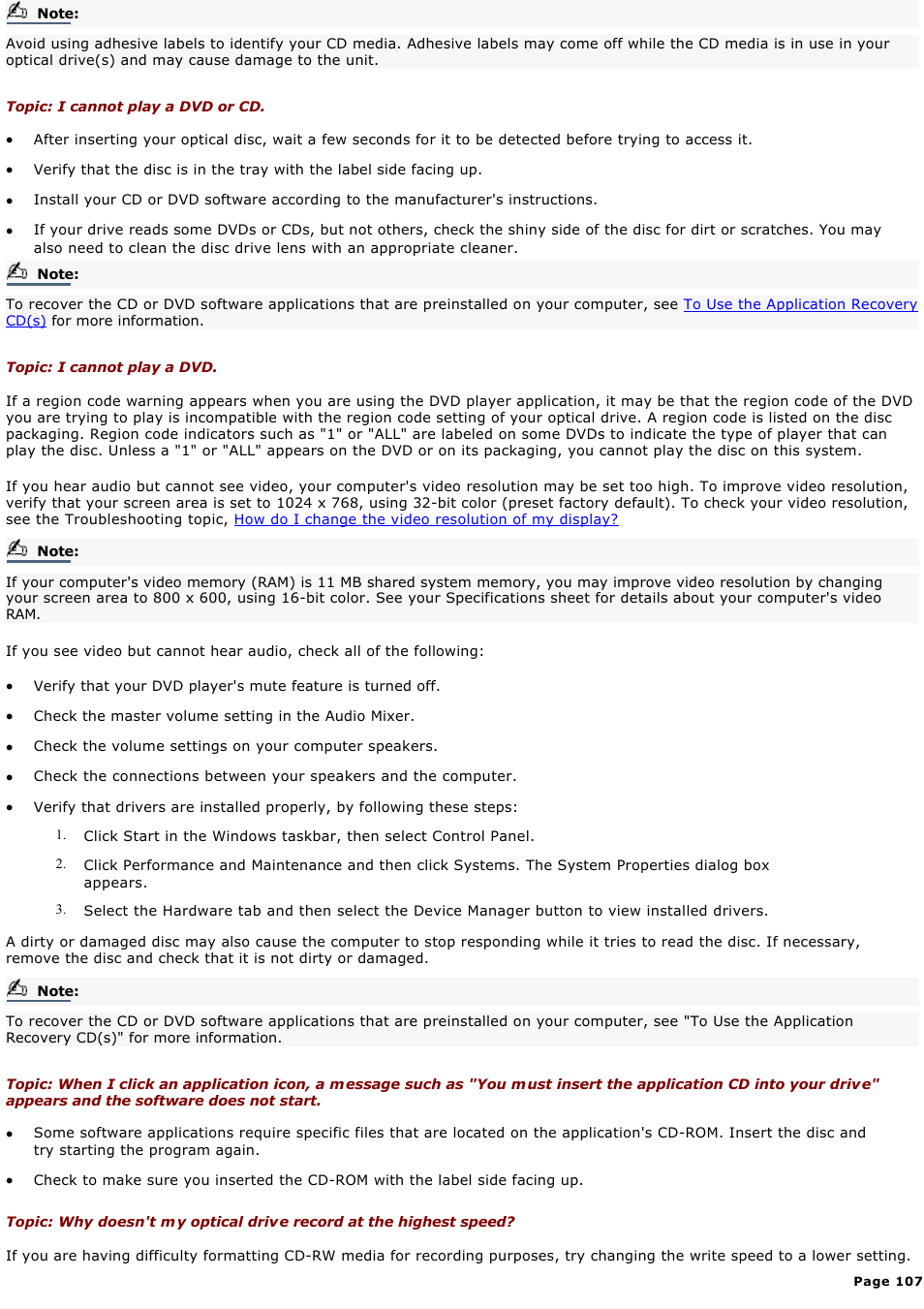 Sony PCV-LX920 User Manual | Page 107 / 140