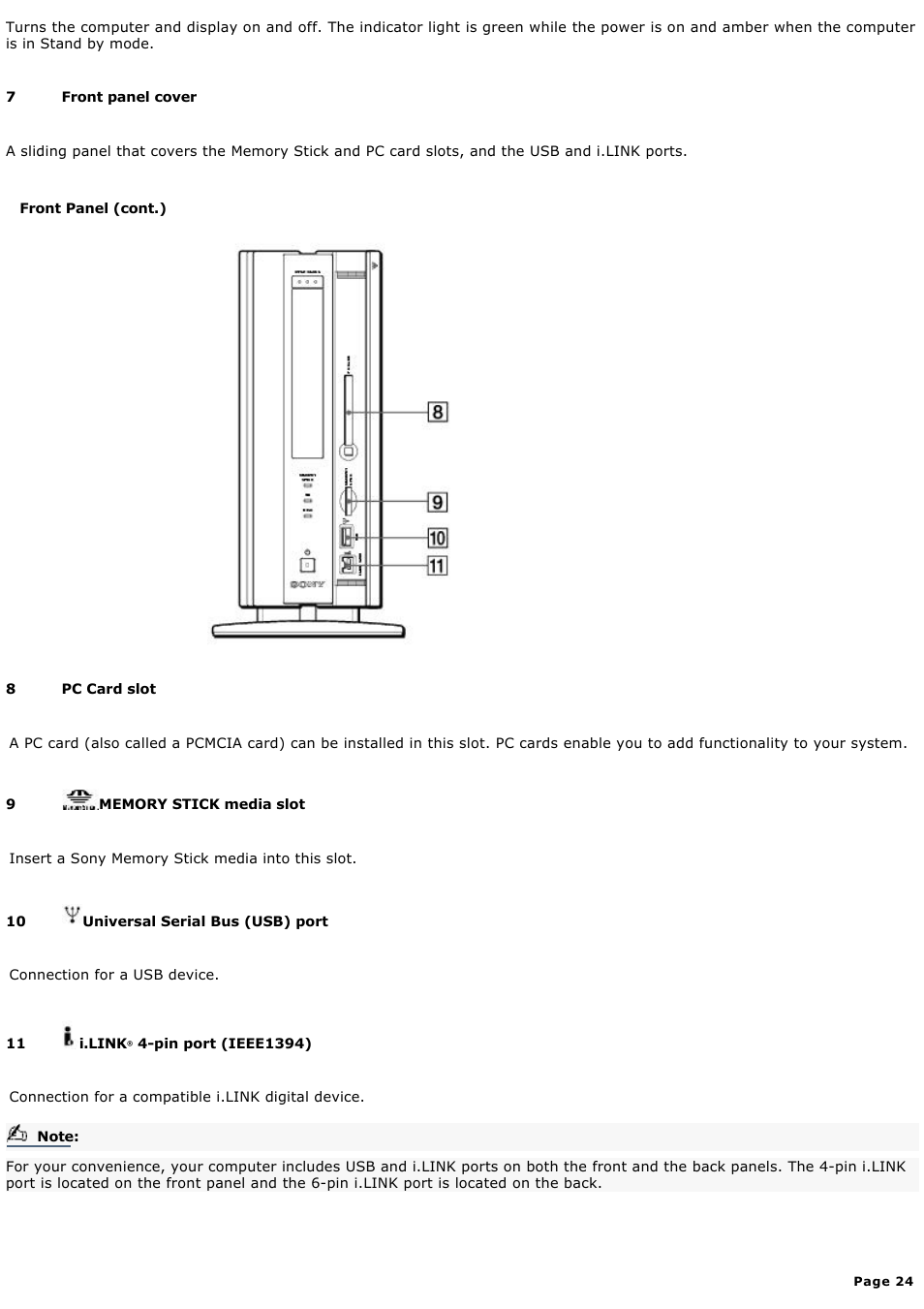 Sony PCV-LX920 User Manual | Page 24 / 140