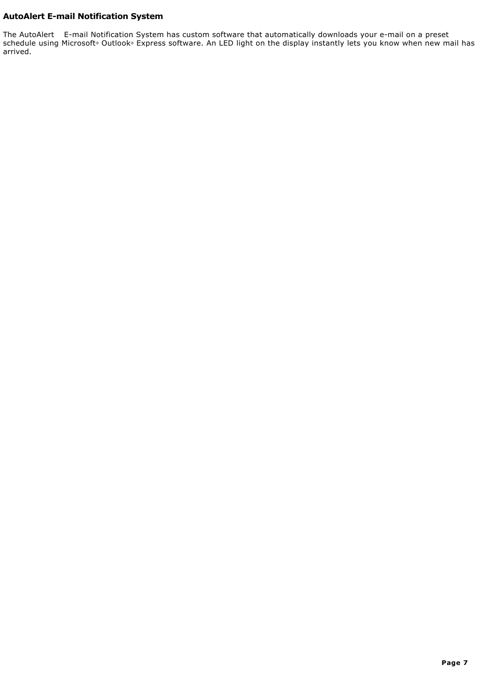 Autoalert e-mail notification system | Sony PCV-LX920 User Manual | Page 7 / 140