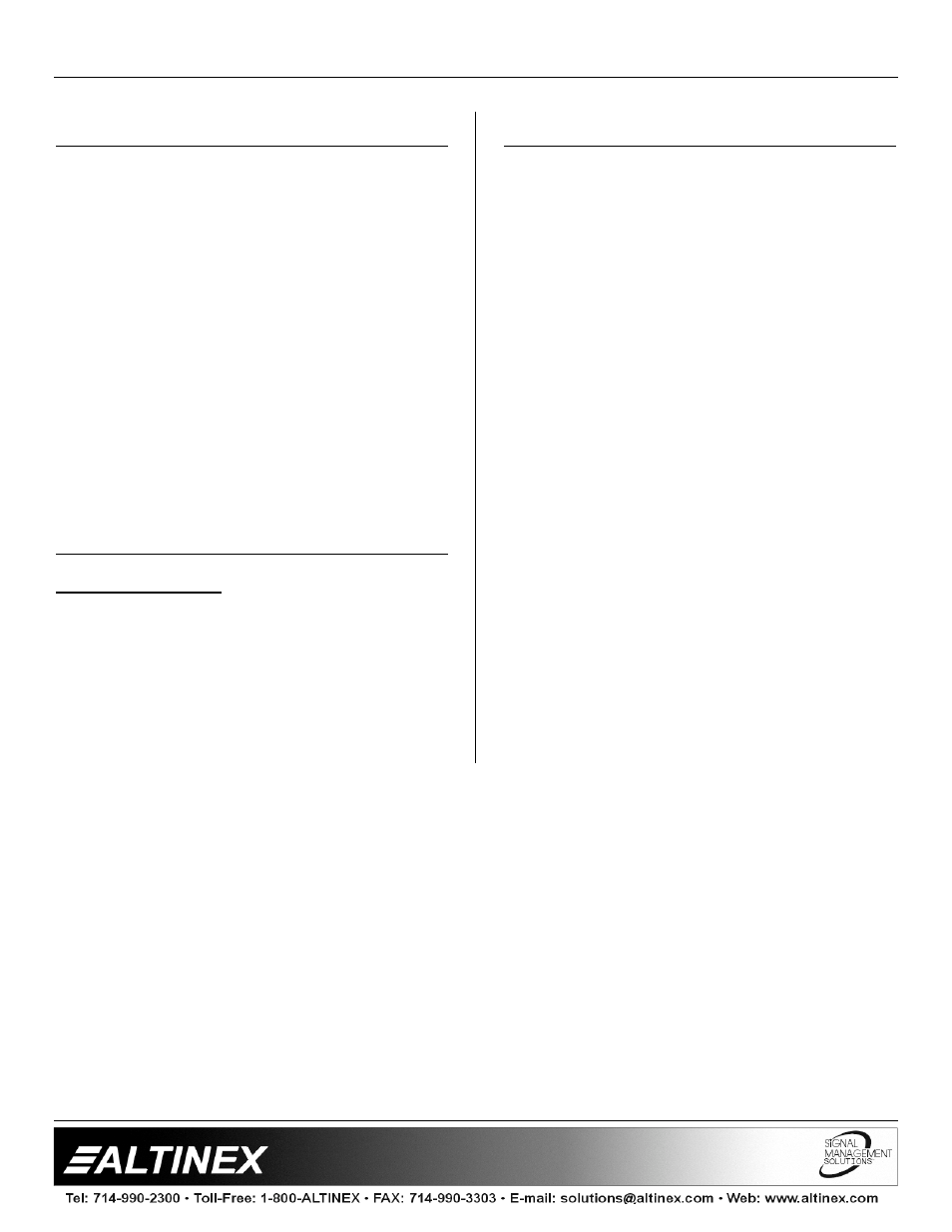 Switchers | Altinex DA1917SX User Manual | Page 2 / 9