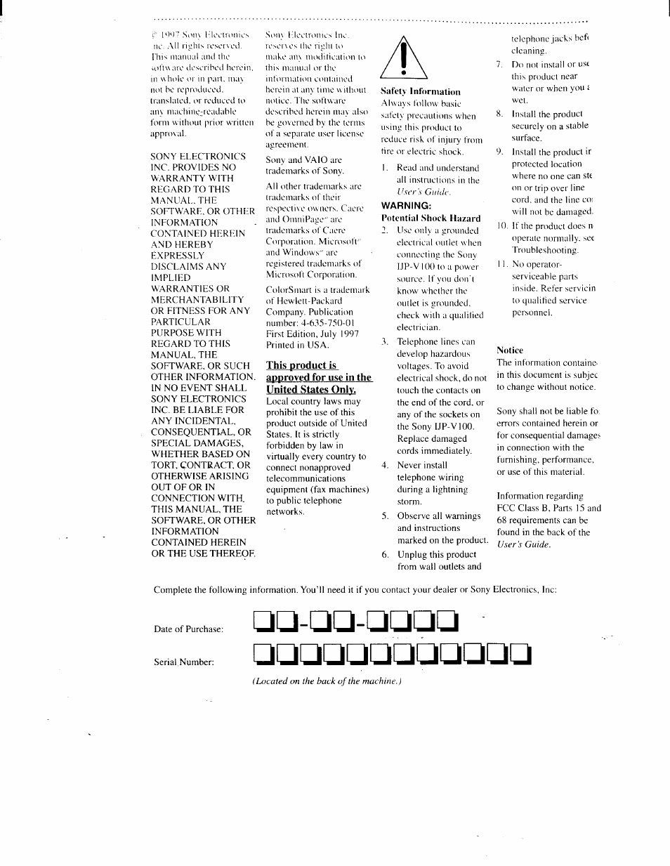 Sony IJP-V100 User Manual | Page 2 / 106