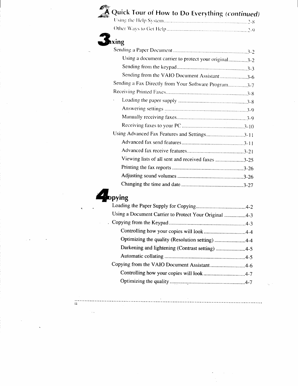 Quick tour of how to do everythin, Continued) | Sony IJP-V100 User Manual | Page 4 / 106