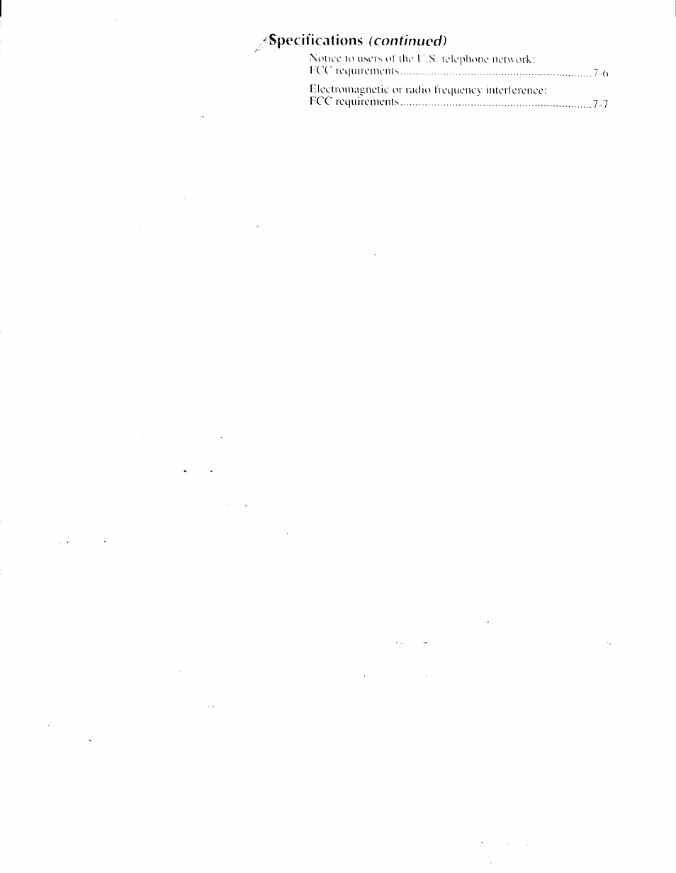 Specifications, Continued) | Sony IJP-V100 User Manual | Page 6 / 106