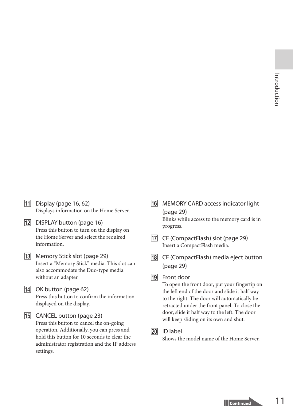 Sony VGF-HS1 User Manual | Page 11 / 104