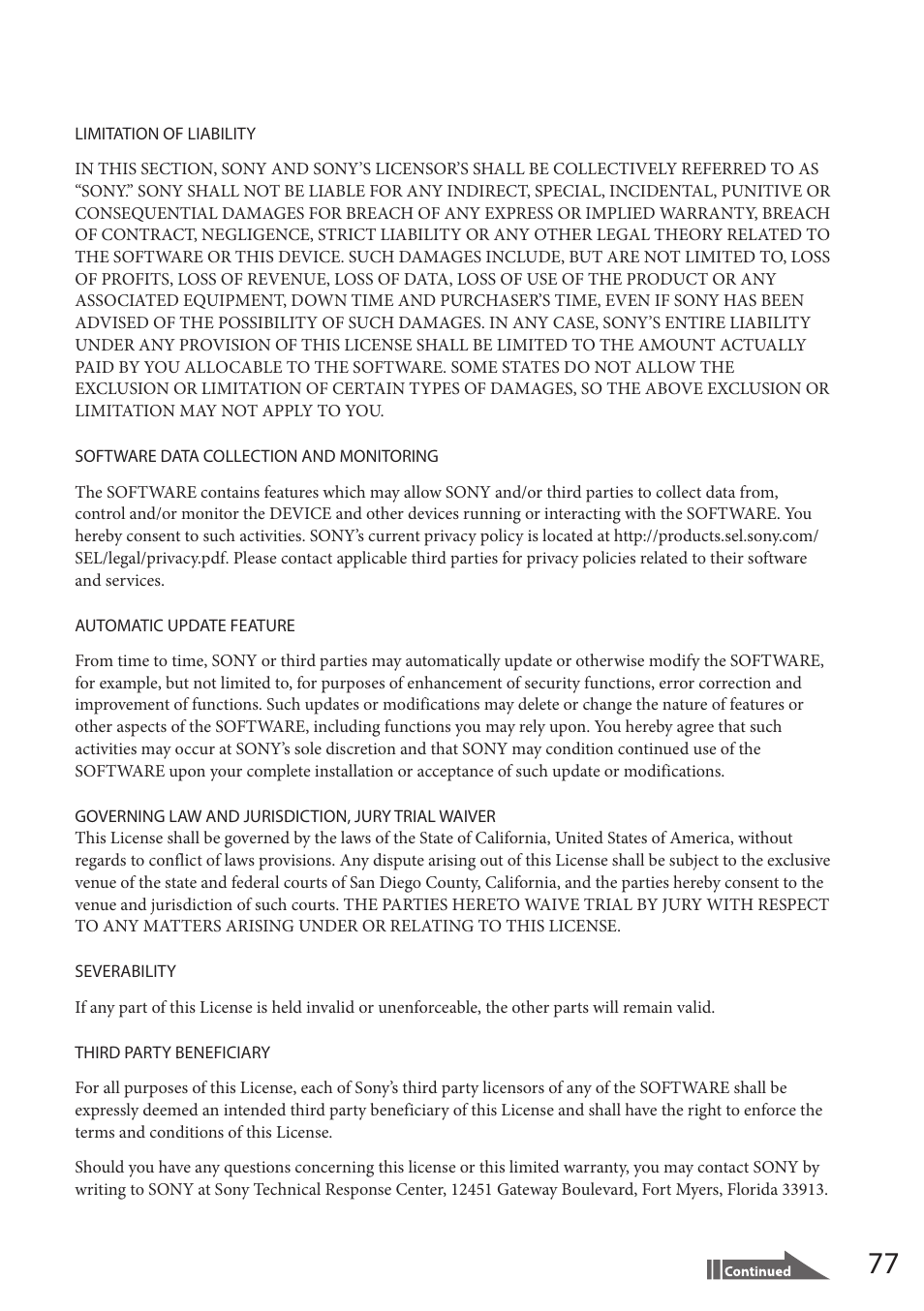 Sony VGF-HS1 User Manual | Page 77 / 104