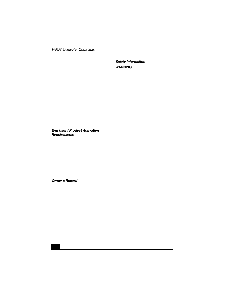 Sony VGN-A140P User Manual | Page 6 / 48
