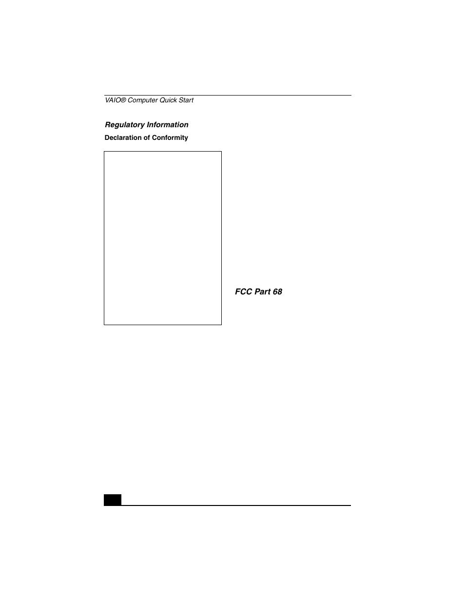 Fcc part 68, 8regulatory information | Sony VGN-A140P User Manual | Page 8 / 48