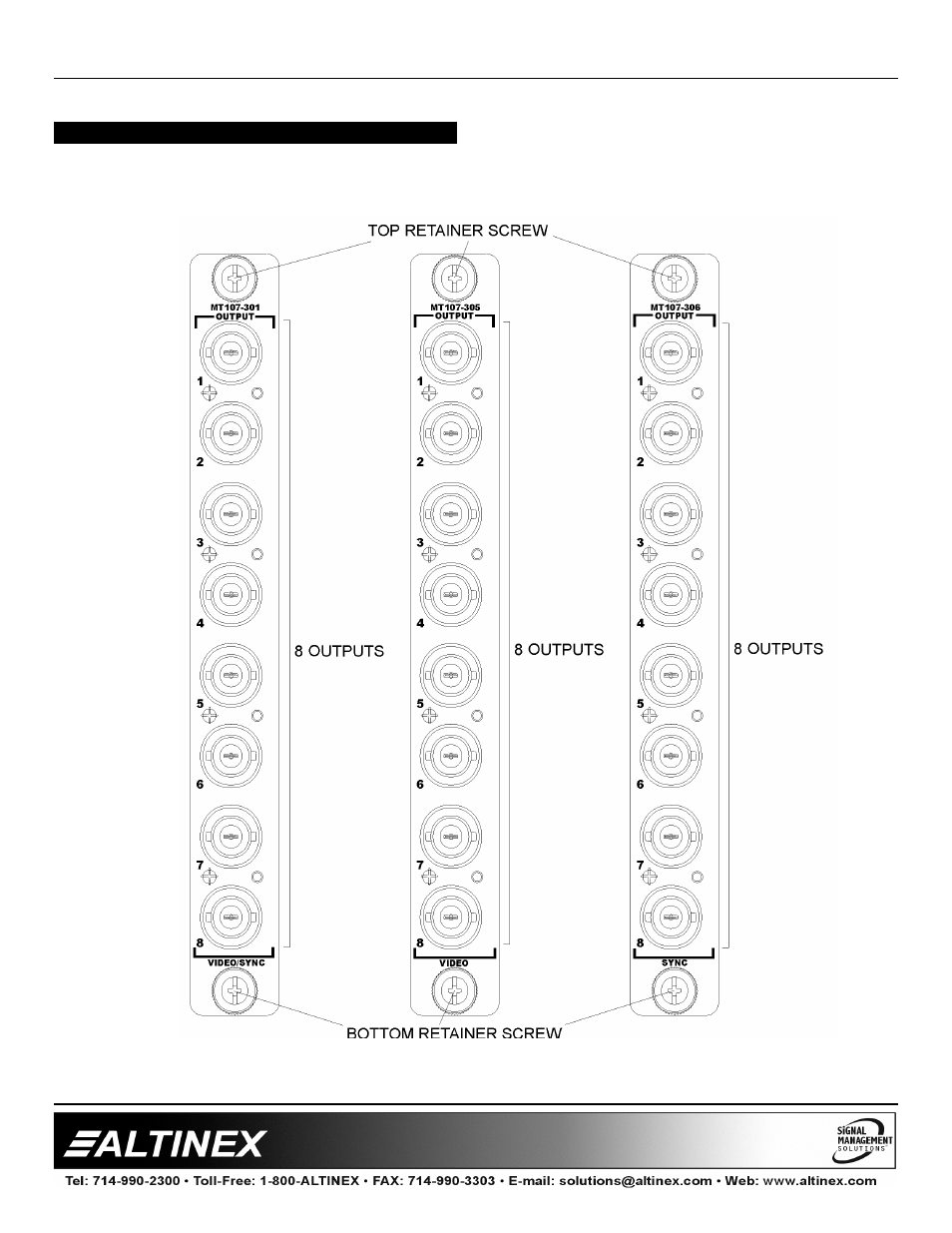 Multi-tasker | Altinex Multi Tasker MT107-301 User Manual | Page 5 / 11