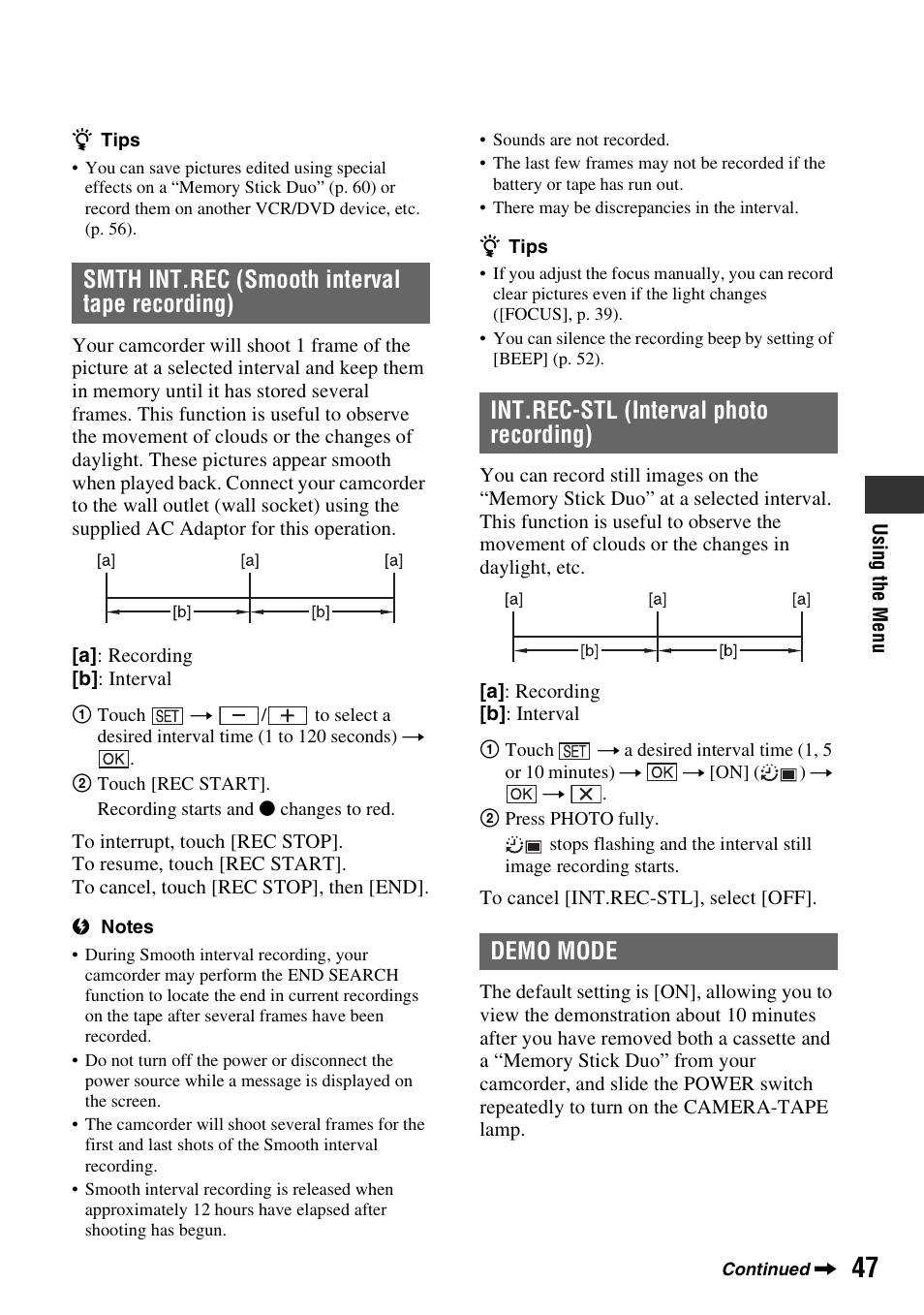 Sony DCR-HC62 User Manual | Page 47 / 116