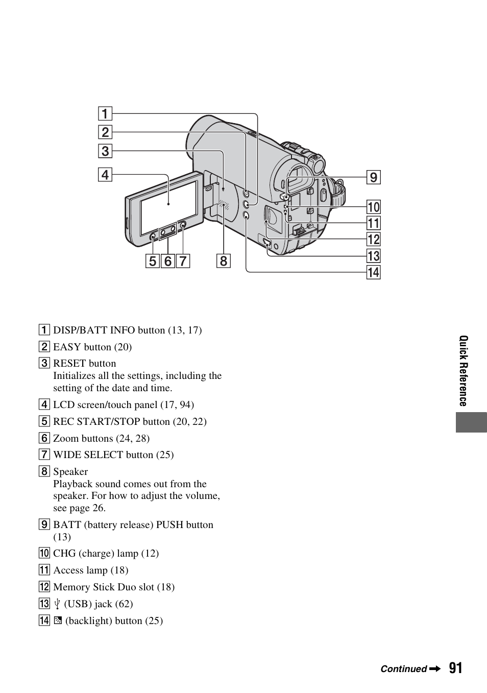 P. 91), P. 91 | Sony DCR-HC62 User Manual | Page 91 / 116
