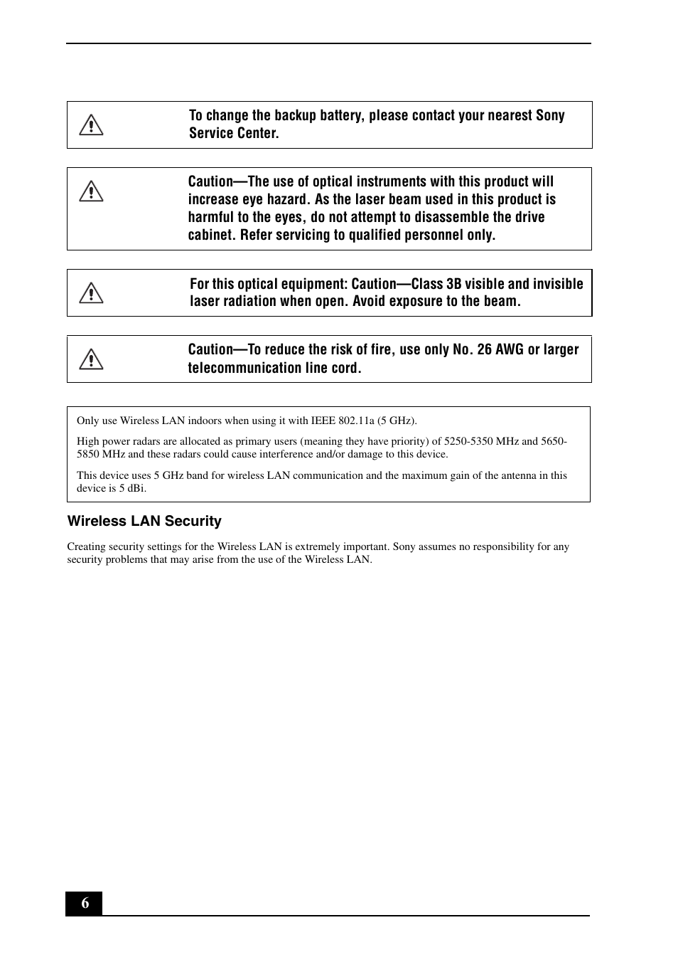 Sony VGN-SZ240P User Manual | Page 6 / 20