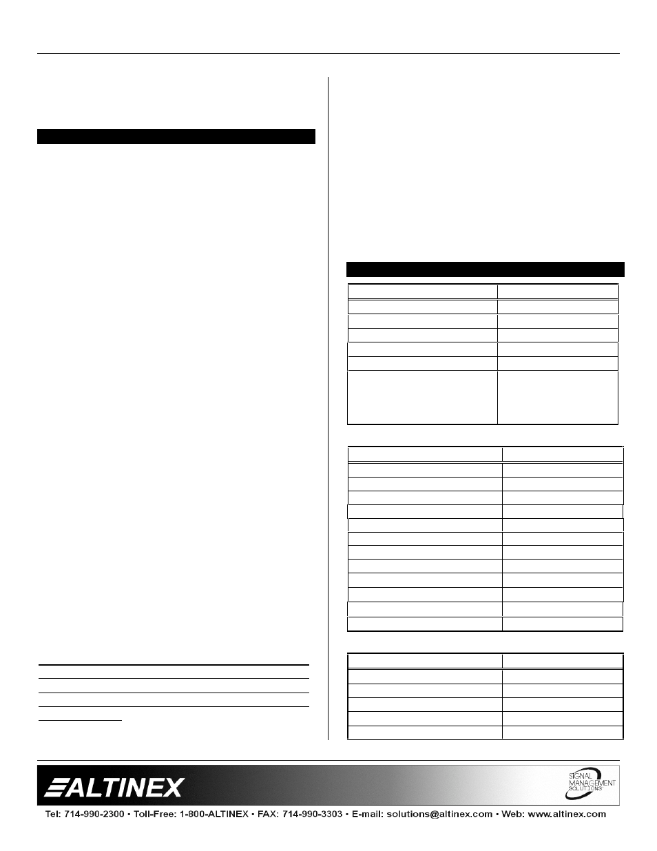 Distribution amplifiers | Altinex DA1913GL User Manual | Page 4 / 8