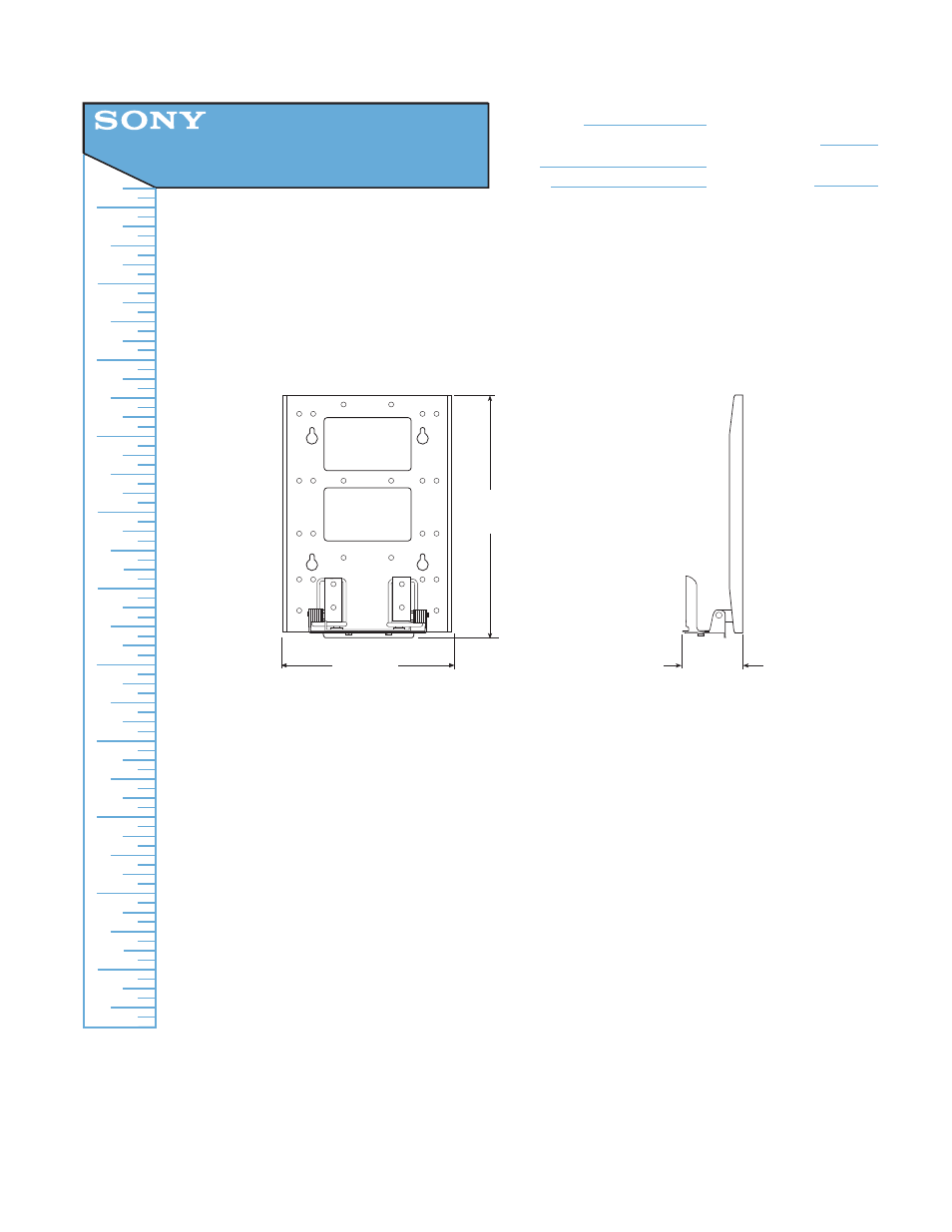 Sony SU-W100 User Manual | 1 page