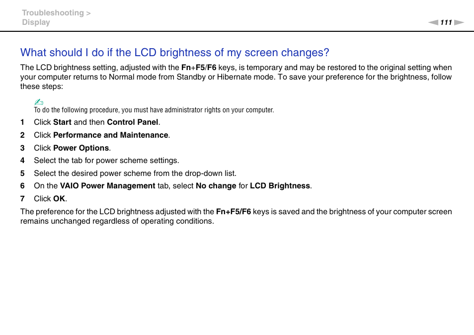 Sony VPCW111XX User Manual | Page 111 / 124