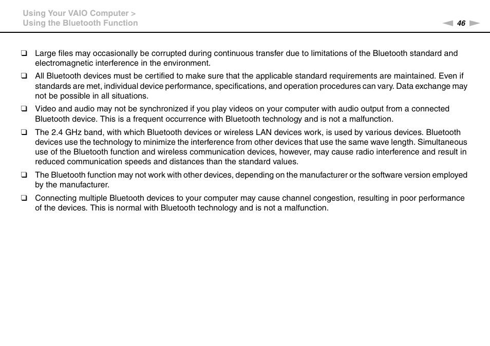 Sony VPCW111XX User Manual | Page 46 / 124