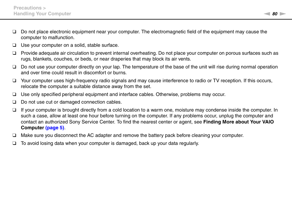 Sony VPCW111XX User Manual | Page 80 / 124