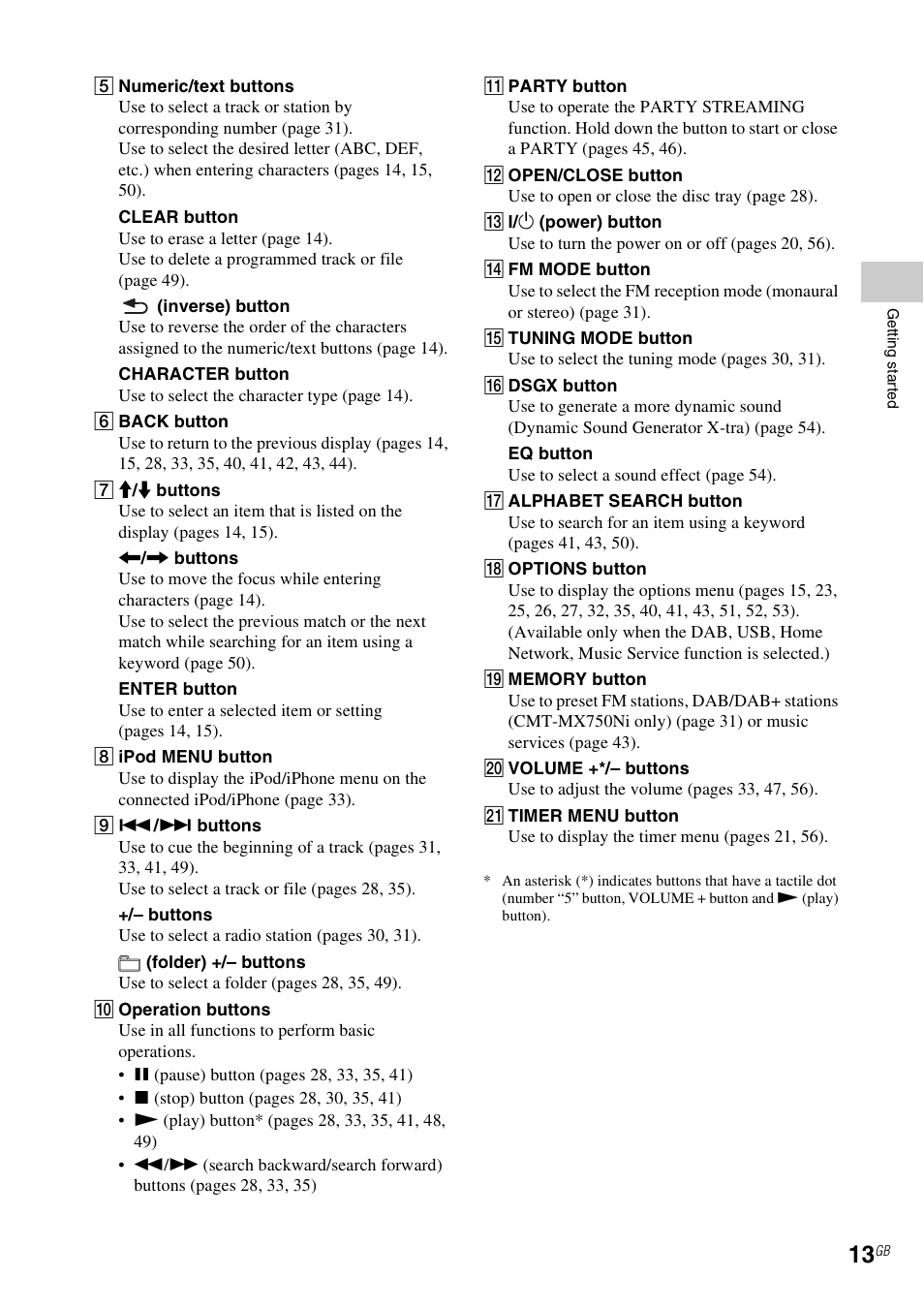 Sony CMT-MX700Ni User Manual | Page 13 / 80