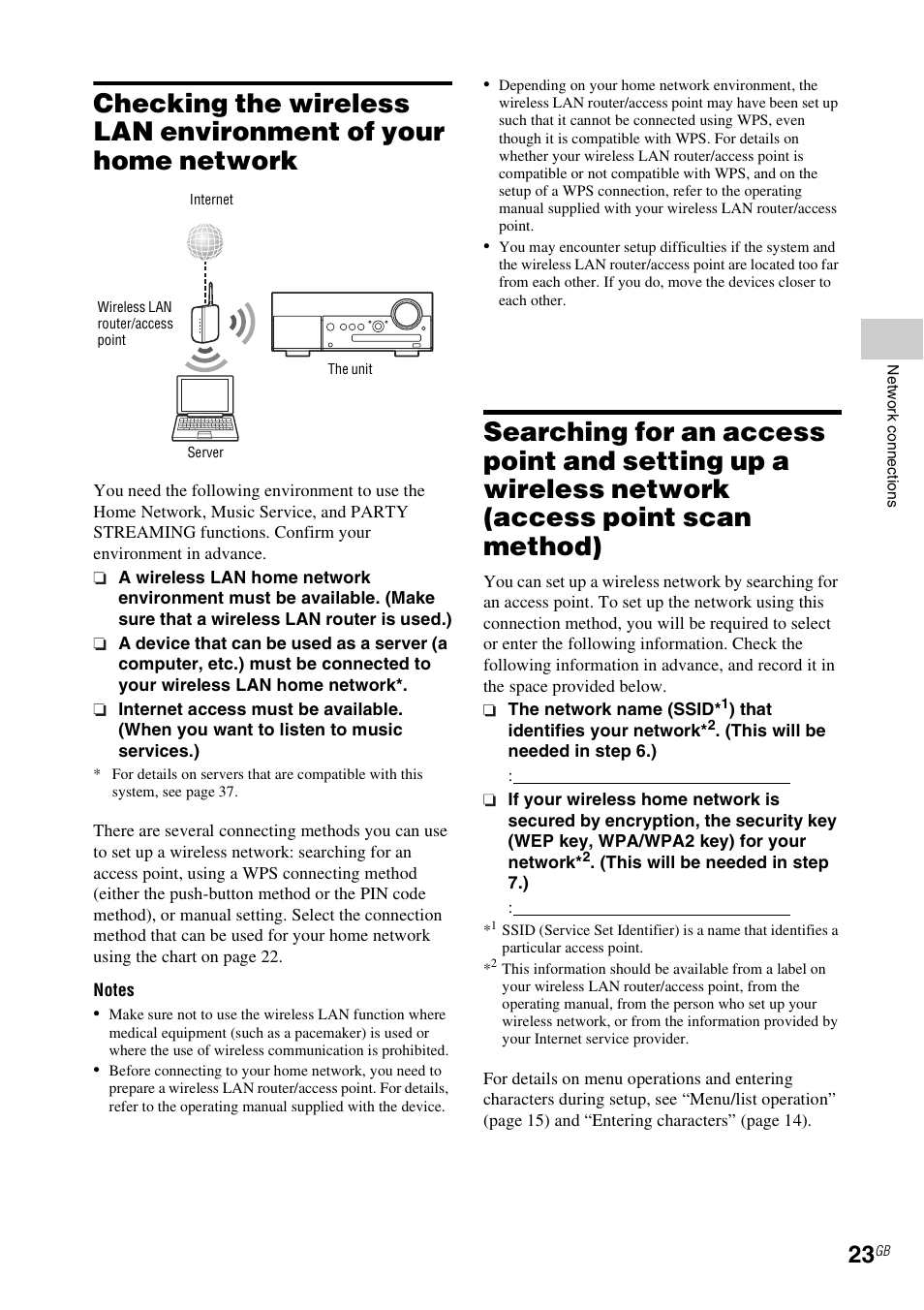 Access point scan method), E 23) | Sony CMT-MX700Ni User Manual | Page 23 / 80