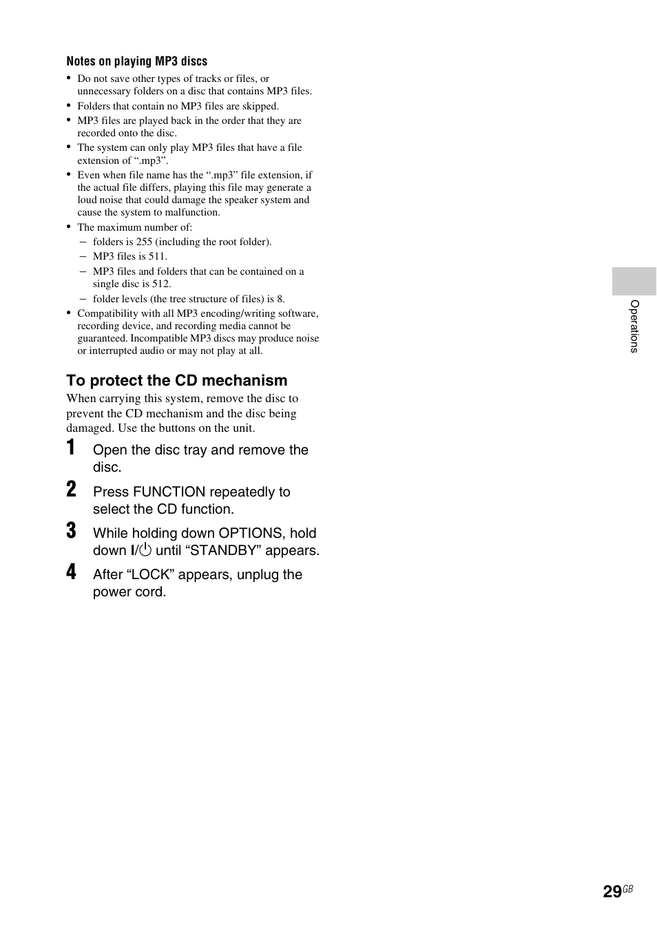 Sony CMT-MX700Ni User Manual | Page 29 / 80