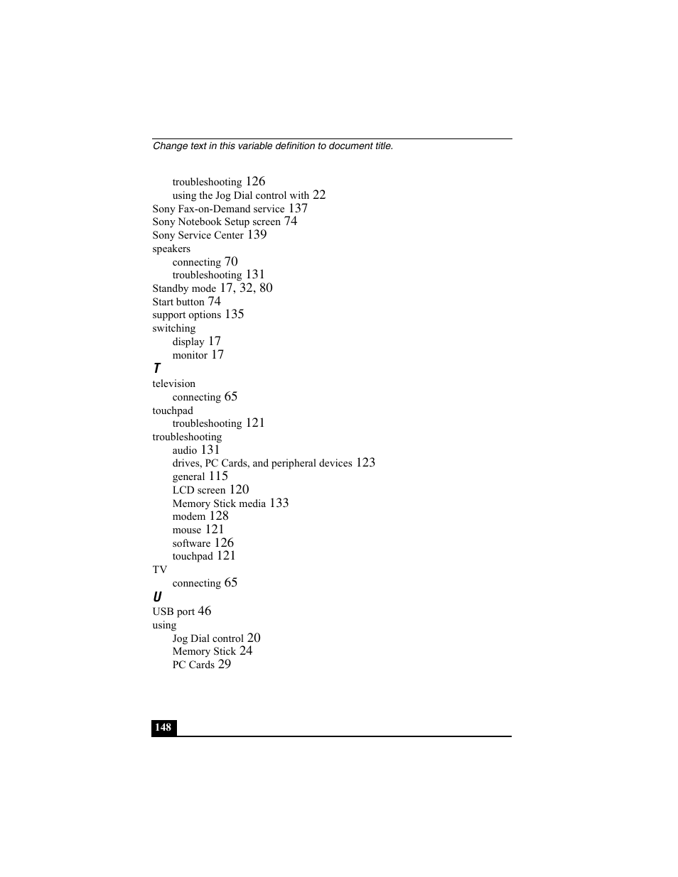 Sony PCG-SRX77 User Manual | Page 148 / 149