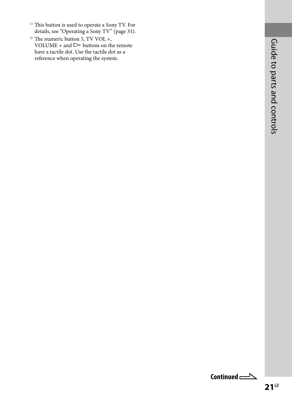 Guide t o par ts and c on tr ols | Sony LBT-LCD77Di User Manual | Page 21 / 143