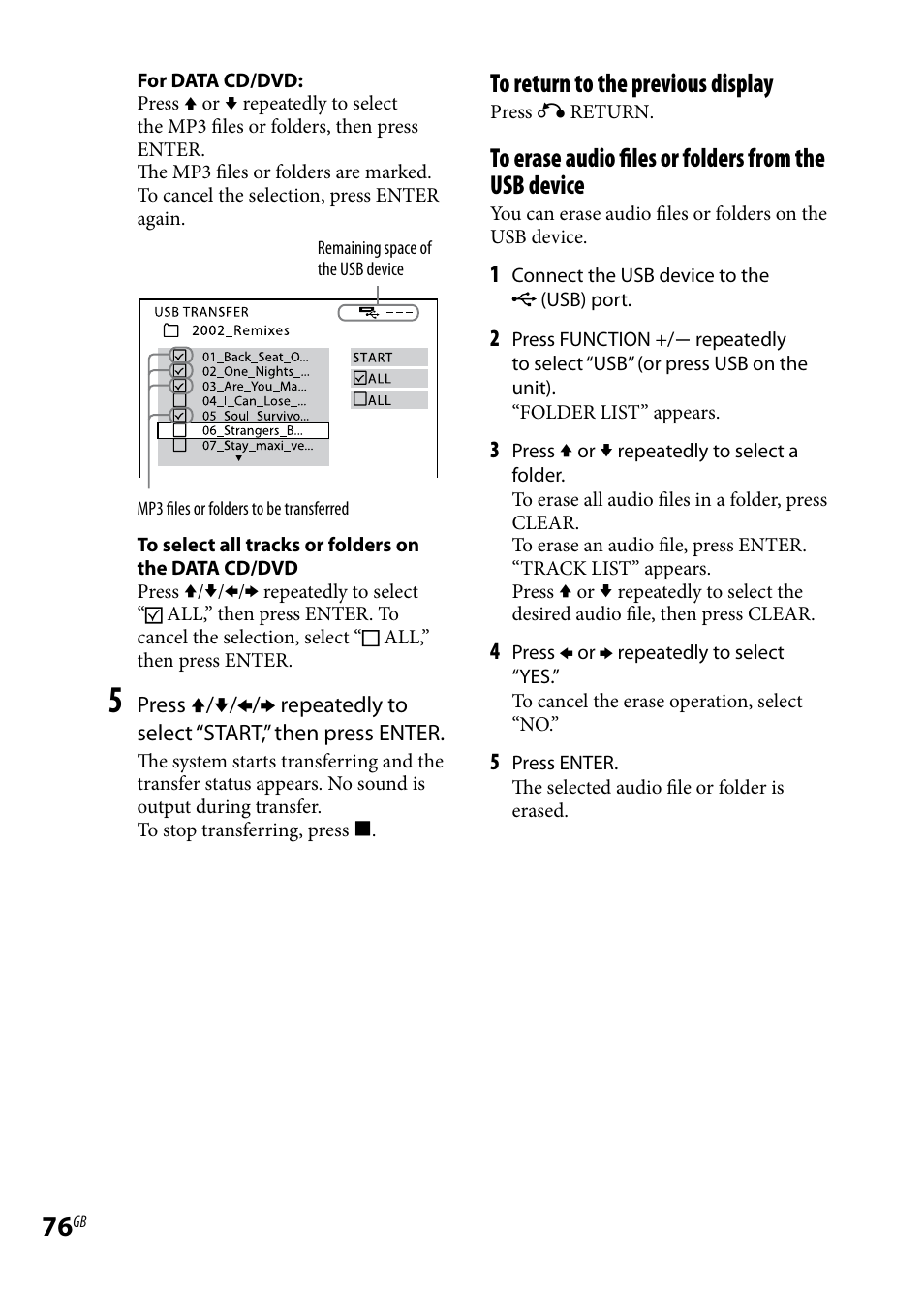 Sony LBT-LCD77Di User Manual | Page 76 / 143