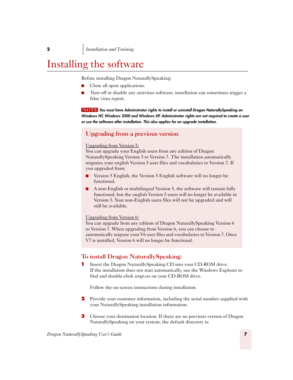Installing the software | Sony ICD-MS515VTP User Manual | Page 13 / 222