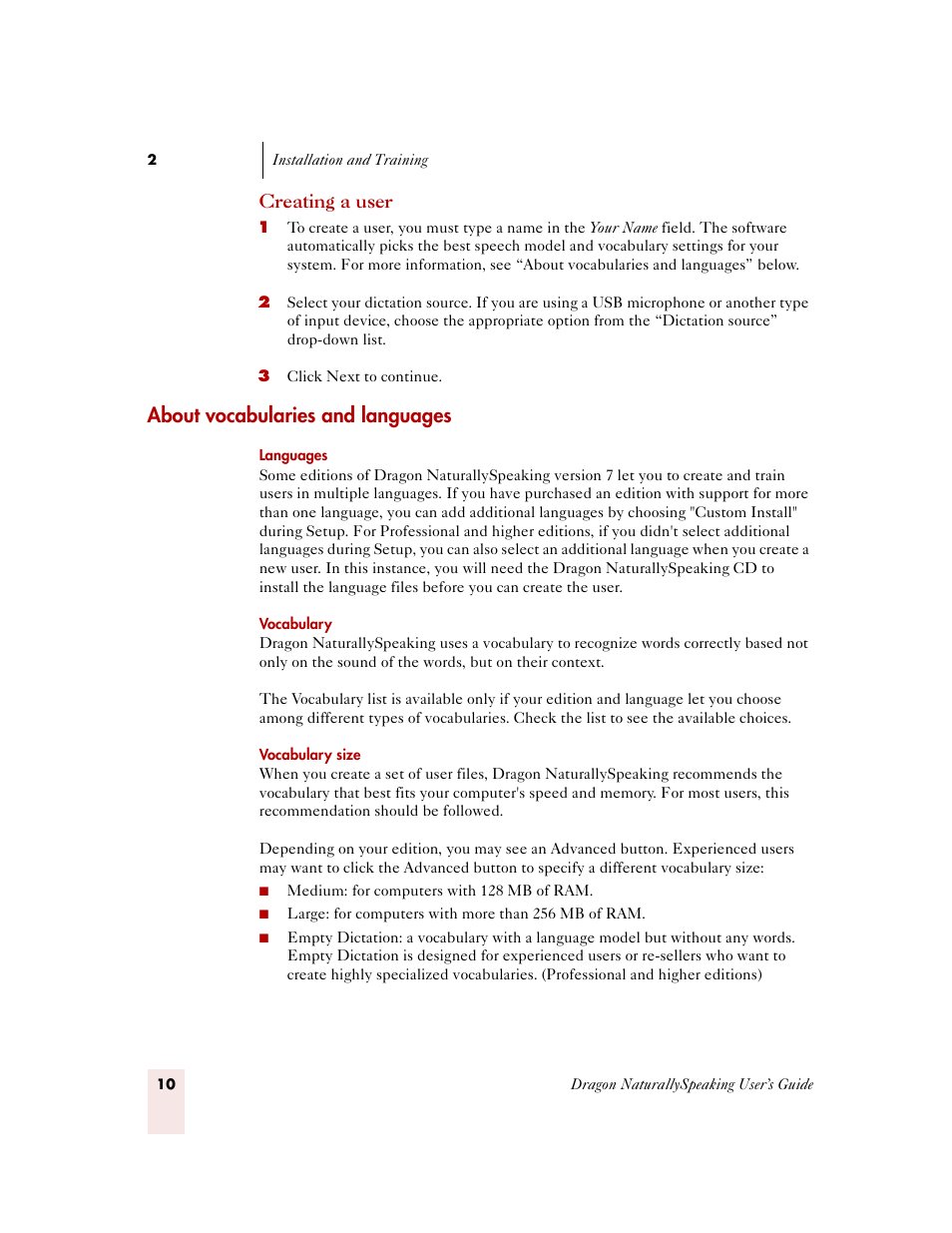 About vocabularies and languages | Sony ICD-MS515VTP User Manual | Page 16 / 222