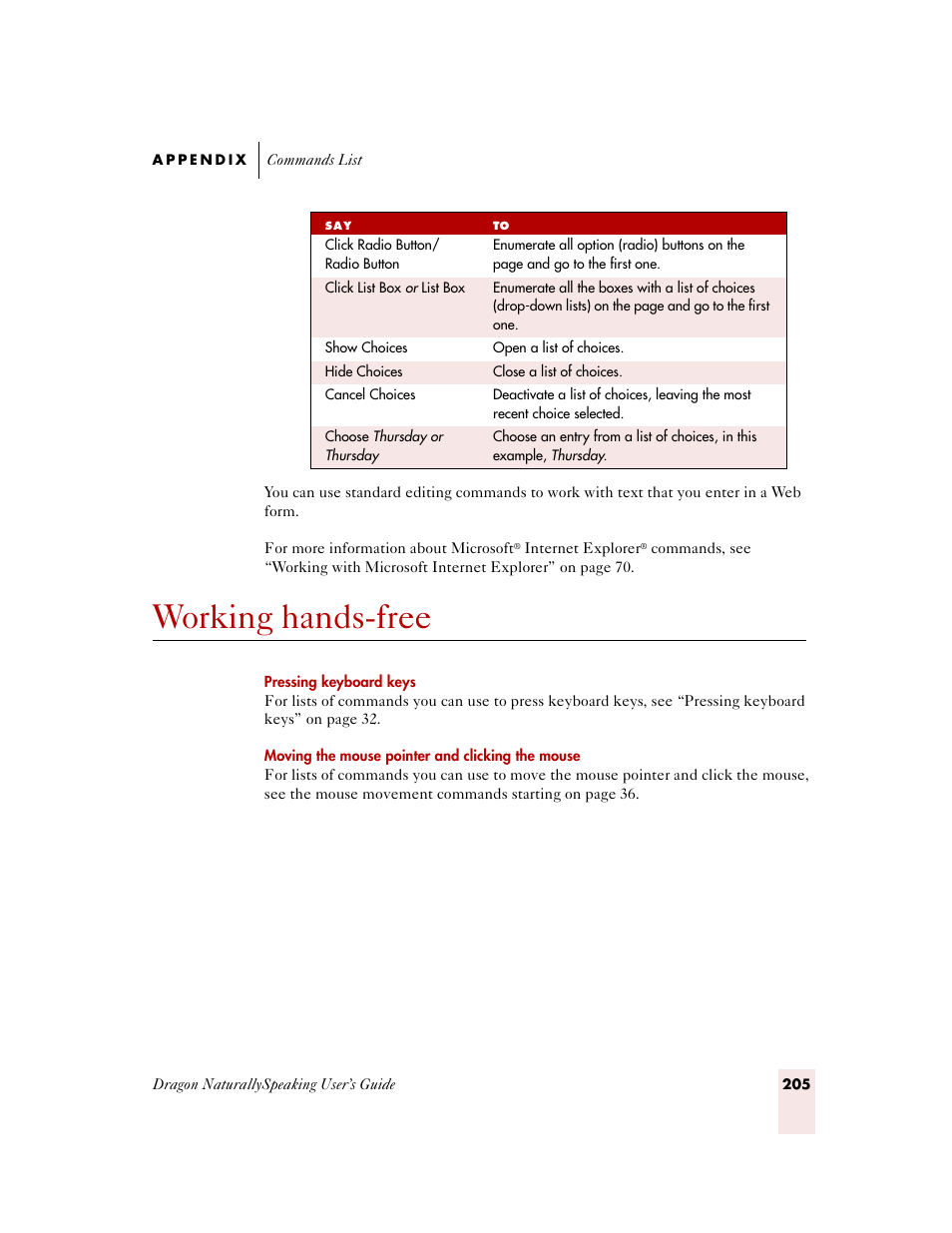 Working hands-free | Sony ICD-MS515VTP User Manual | Page 211 / 222