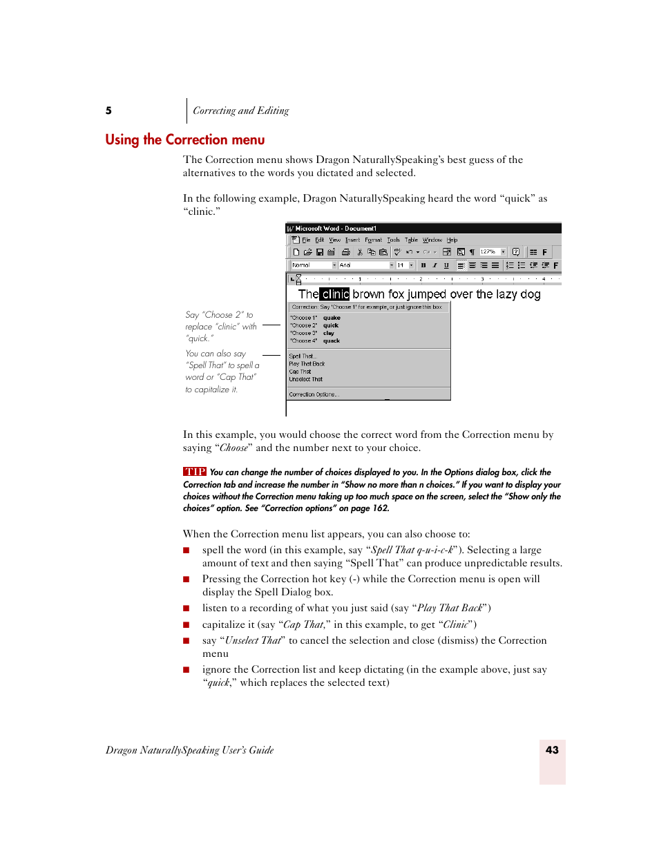 Using the correction menu | Sony ICD-MS515VTP User Manual | Page 49 / 222