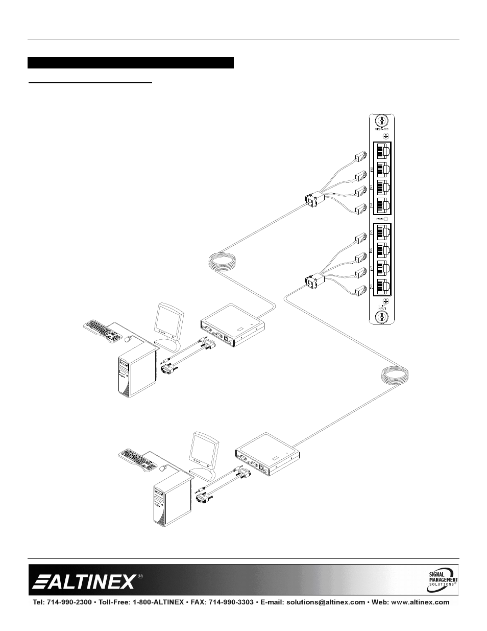 Application diagrams, Diagram 1: typical setup, Multitasker | Altinex MT107-203 User Manual | Page 6 / 9