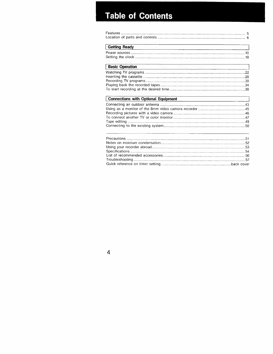 Sony GV-9 User Manual | Page 4 / 60