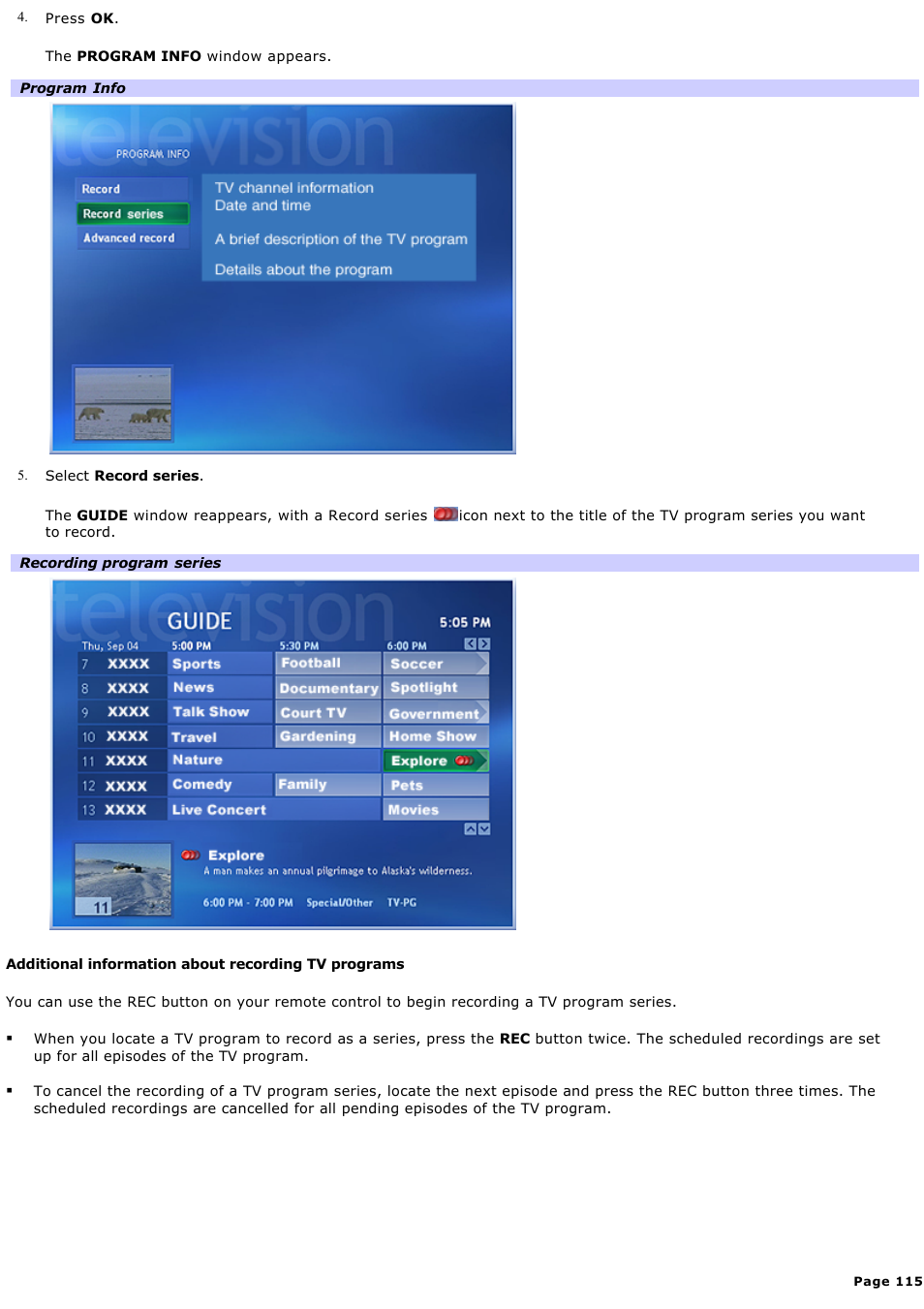 Sony VGC-RA718G User Manual | Page 115 / 262